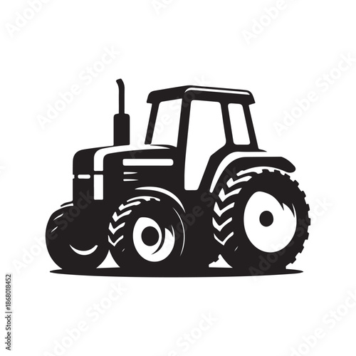 tractor vector silhouette clip art logo design illustration icon collection
