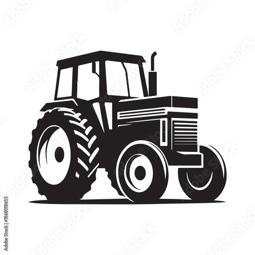 tractor vector silhouette clip art logo design illustration icon collection
