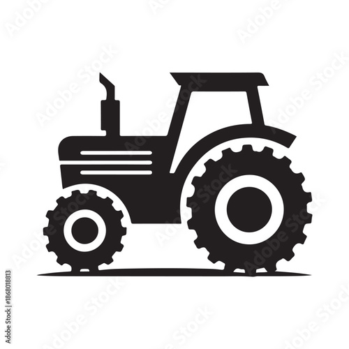 tractor vector silhouette clip art logo design illustration icon collection
