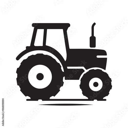 tractor vector silhouette clip art logo design illustration icon collection
