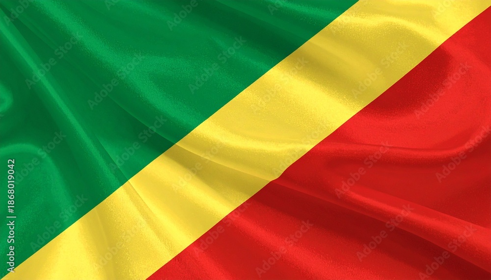 Obraz premium Flag of Republic of the Congo