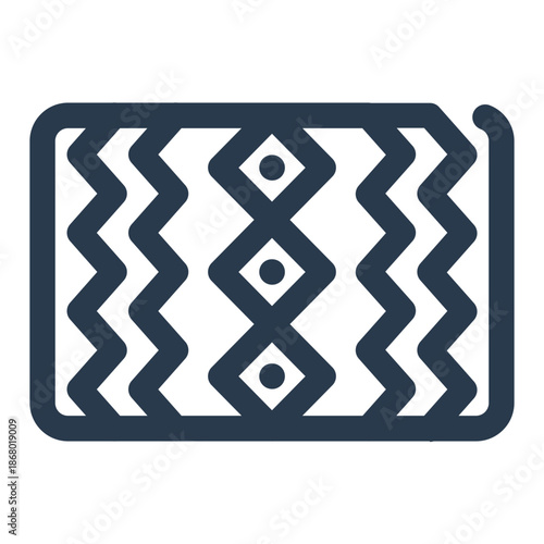 Traditional Sadu Weaving Pattern from Kuwait Icon