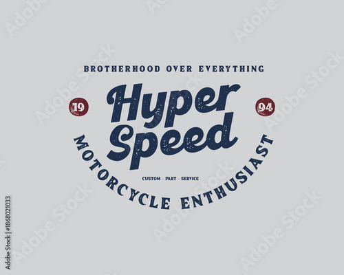 Motorcycle racing badges club emblems tshirt design Retro Racing Typography Graphics