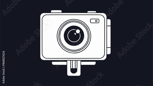 Action Camera Icon Vector Illustration.