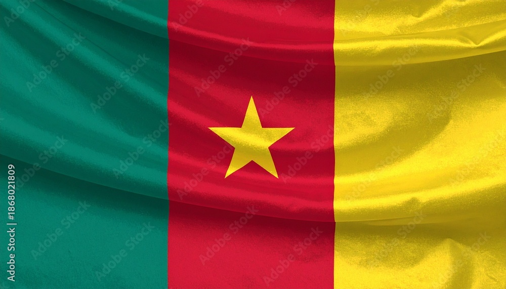 Obraz premium Flag of Cameroon