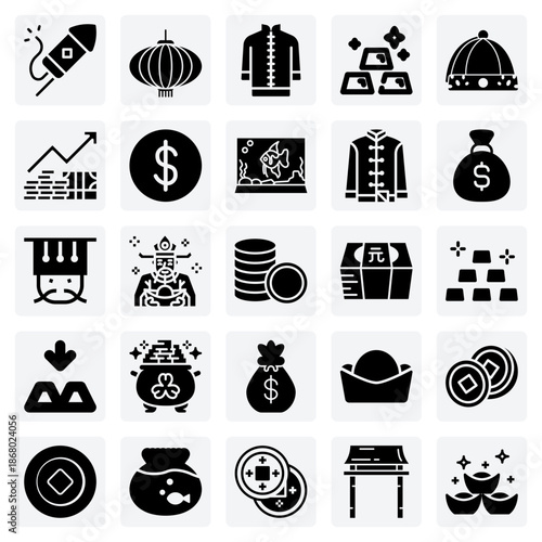 Traditional Chinese New Year Decorations – Festive Lanterns, Firecrackers, And Gold Elements For Spring Festival Celebrations