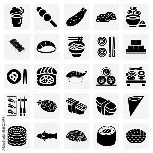 Classic Japanese Menu Selections – Nigiri, Uramaki Rolls, Gyoza Dumplings, And A Side Of Chawanmushi Custard.