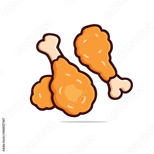 chicken legs  vector illustration