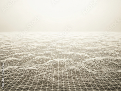 Abstract network pattern with interconnected lines and nodes