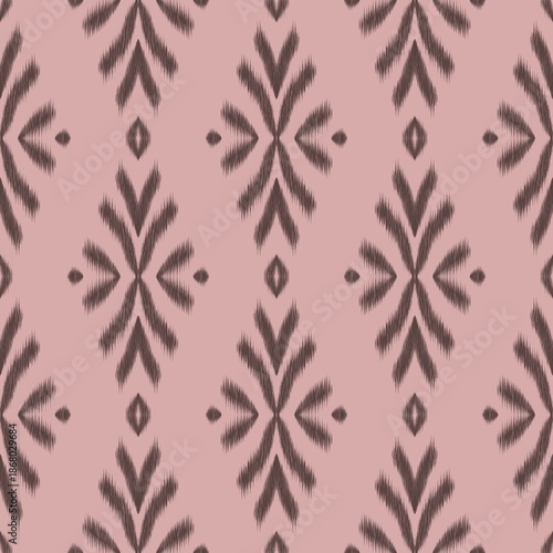 Modern Ikat Neutral and Timeless Geometric in Desert Sand Beige