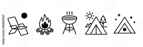 Camping Icons Collection