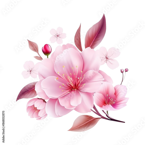 Pink cherry blossoms