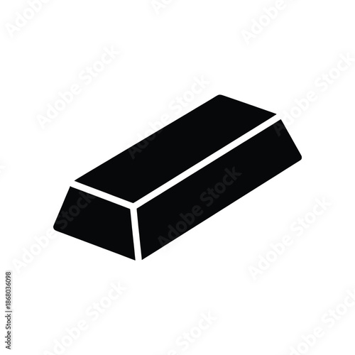 Solid gold bar silhouette representing wealth and investment opportunities
