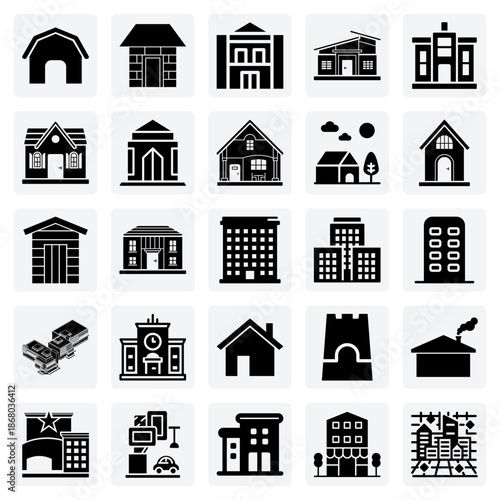 A Spectrum Of Housing And Structures – Simple Shacks, Farmhouses, And Grand Mansions For Architecture And Lifestyle Concepts.