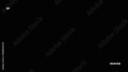 10 second countdown time code VHS Rewind screen overlay 4K resolution