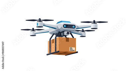 Drone delivering package