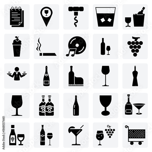 Classic Bar Scene And Vibe – Cocktails, Music, And Smoking For A Retro Or Noir Themed Design.