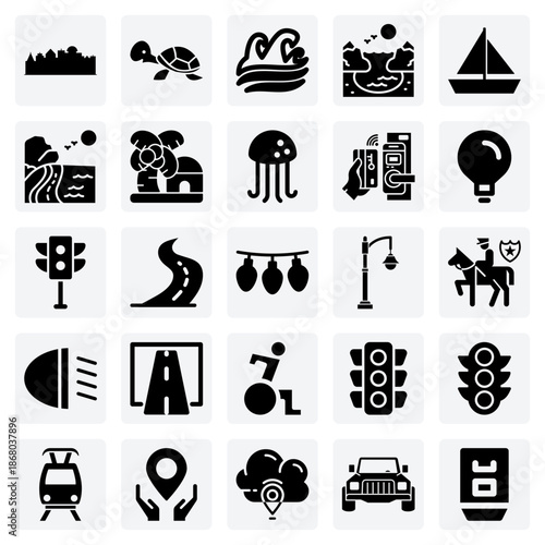 Seaside Travel And Marine Encounters – Driving A Coastal Road To A Resort With Turtles And Jellyfish