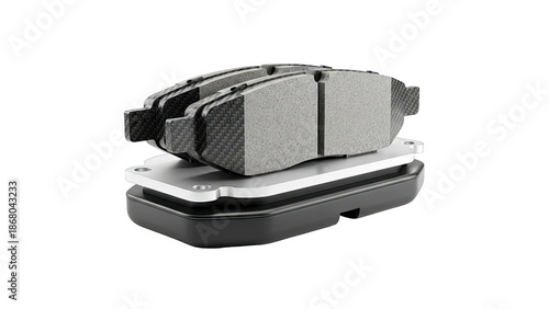 Carbon Fiber and Ceramic Composite Brake Pads with Metal Caliper Mount