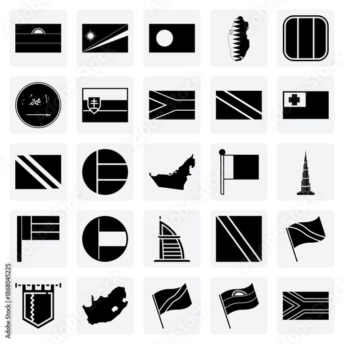 Patriotic National Symbols For Global Business, Political Analysis, And Educational Geography And History Materials