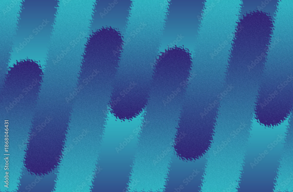 Fototapeta premium Dynamic blue and teal gradient abstract background with soft fuzzy diagonal stripes creating a modern flowing wave pattern perfect for digital backdrops and creative designs