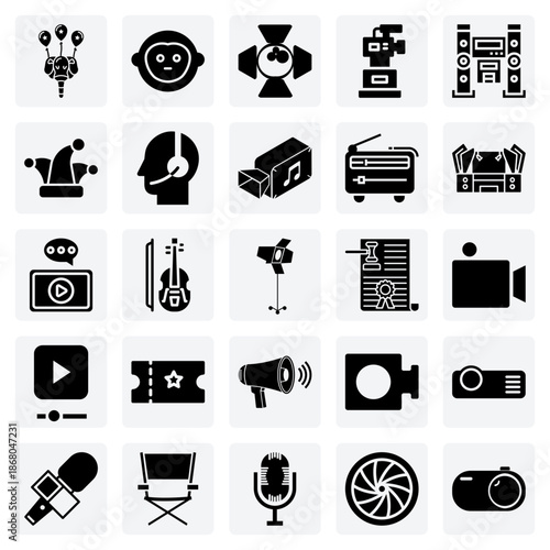 Classic And Modern Entertainment Medias – From Vintage Radios And Circus Acts To Modern Music Videos And Film Awards.