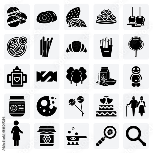 A Collection Of Japanese Treats – Sweet Mochi, Candy Apples, And Savory Curry Bread For Culinary Blogs And Menus.