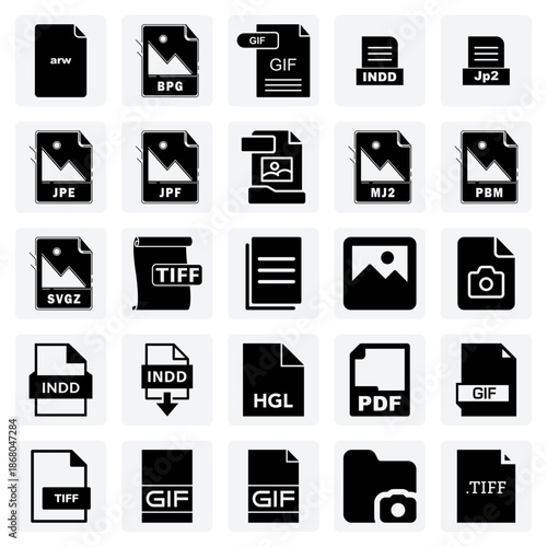 File Extension Identifiers For Graphics, Documents, And Video Used In Digital Asset Management