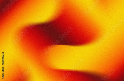 Bild auf Leinwand Vibrant abstract liquid color gradient background with warm fiery tones and smoo