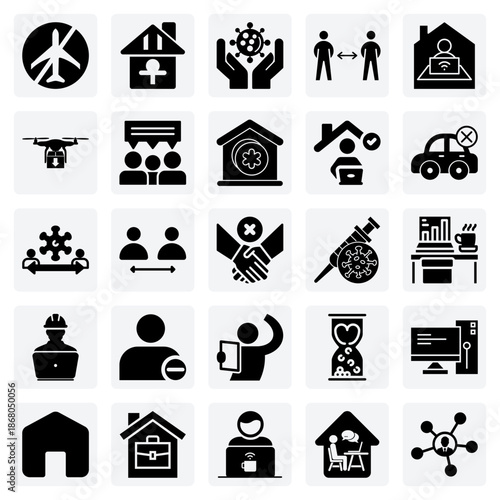 Covid-19 Safety And Prevention – Quarantine, Social Distancing, And Work From Home Policies For Public Health Communication.
