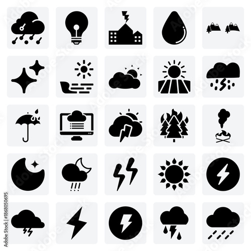 Contrasting Weather Scenes – From Sunny Days And Starry Nights To Violent Thunderstorms For Creative Projects