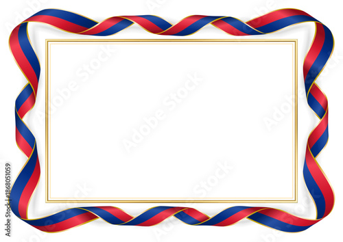 horizontal document frame with the colors of the