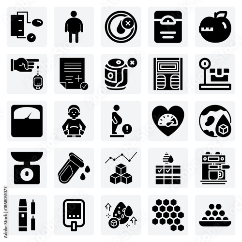 Medical Health Screening And Diagnostics – Blood Sugar Tests, Weight Scales, And Health Reports For Healthcare Applications