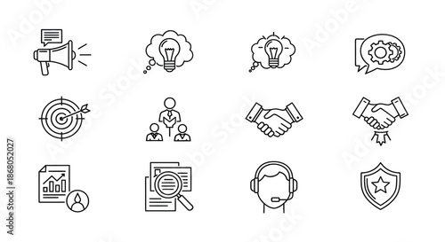 Business concepts and strategies illustration