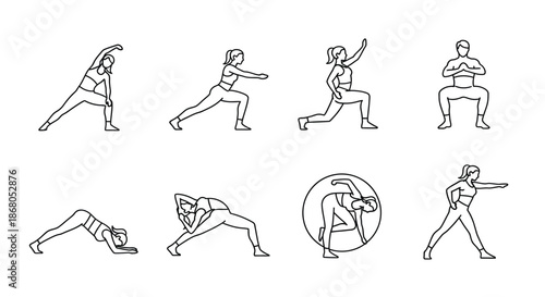 Illustrated guide to basic exercises illustration