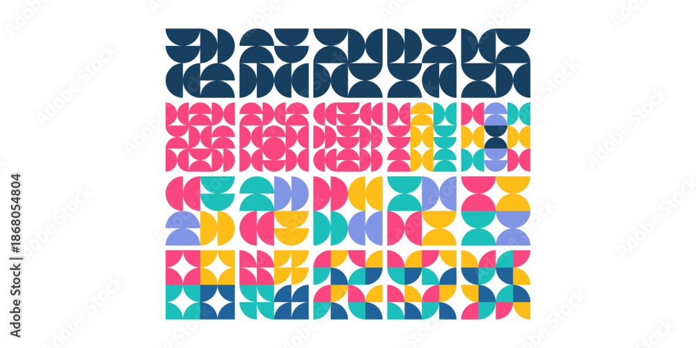 Fototapeta premium Colorful Geometric Pattern Decoration