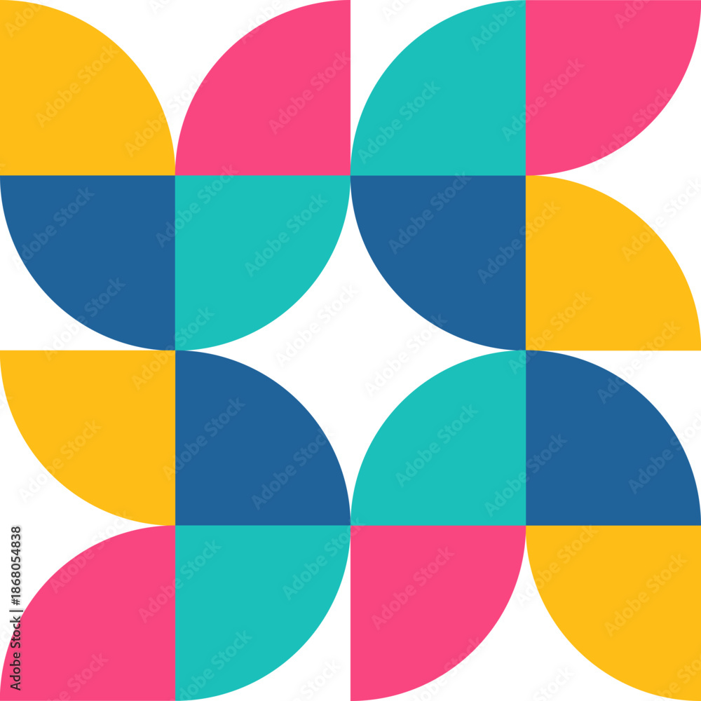 Obraz premium Colorful Geometric Pattern Decoration