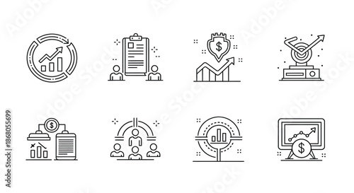Business growth and finance concepts illustration