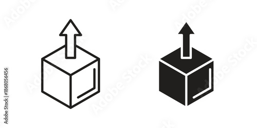 Unpacking icon doodle set. editable outline stroke vector eps