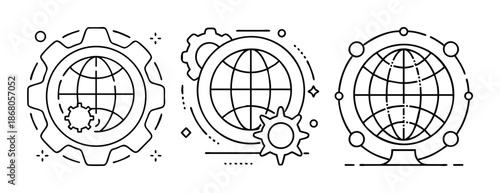Global network setup, worldwide internet system configuration