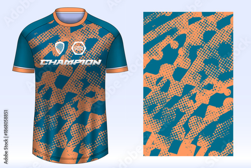 Soccer sport shirt jersey design template