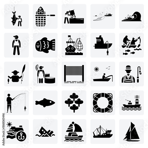 Ocean Harvesting And Fishery Operations – A Fishing Ship At Sea With Nets, Representing The Global Seafood Industry