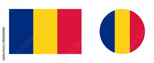 Vector illustration of romania flag