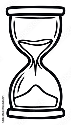 Classic hourglass design symbolizing the steady passage of moments and the importance of time management for various informational and educational projects