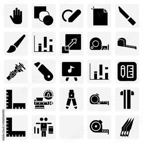 User Interface Of A Creative Software – Hand, Blend, Shaper, And Artboard Tools For Graphic Design Projects.