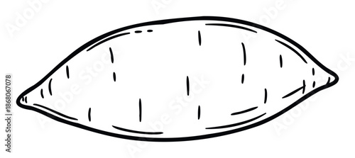 Hand drawn black outline lemon illustration perfect for food blogs, healthy recipes, cooking websites, juice product packaging, or refreshing summer beverage advertisements