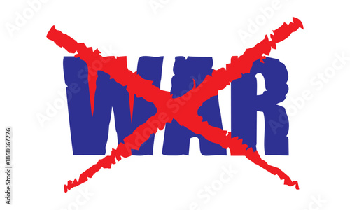 No War Symbol Peace Protest Illustration