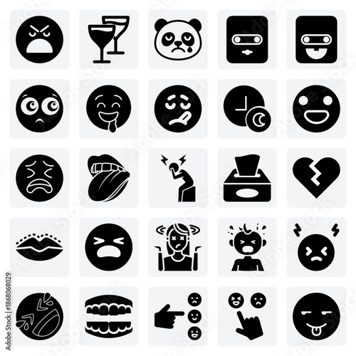 Character Emotions And Status Expressions – Happy, Sad, Sick, And Sleepy Faces For Avatars And Messaging Apps