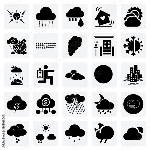 Environmental And Weather Conditions – Overcast Skies, Smoke, And Storm Surges For News Reporting And Awareness Designs