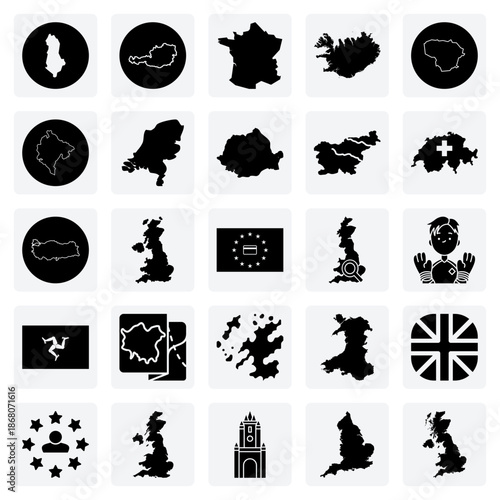 Geographic Representations Of European States – Including Albania, Montenegro, And Romania For Political And Demographic Visualizations